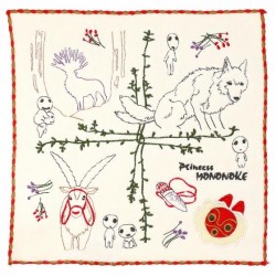 Household linen - Mini Towel Tree of The Forest Spirit 25x25 cm - Princess Mononoke