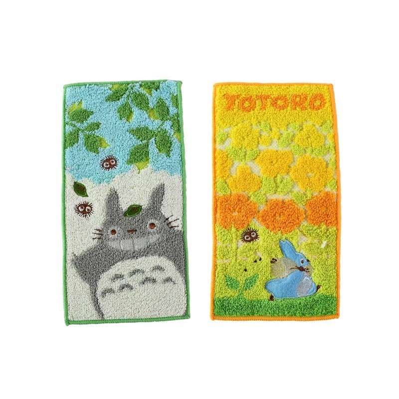 Household linen - Big and Medium Totoro 2 mini-towels pack 20 x 10 cm - My Neighbor Tot