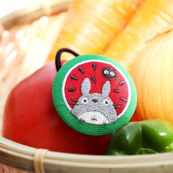 Accessoires - Élastique à Cheveux Brodé Pastèque - Mon Voisin Totoro