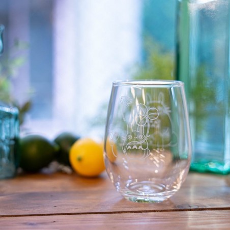 Kitchen and tableware - Etched Glass Totoro & White Clover - My Neighbor Tororo