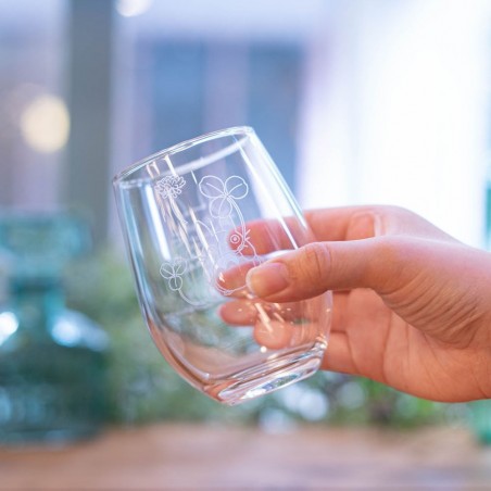 Kitchen and tableware - Etched Glass Totoro & White Clover - My Neighbor Tororo