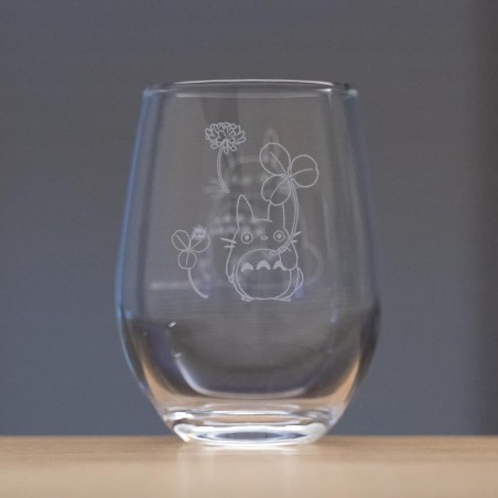 Kitchen and tableware - Etched Glass Totoro & White Clover - My Neighbor Tororo