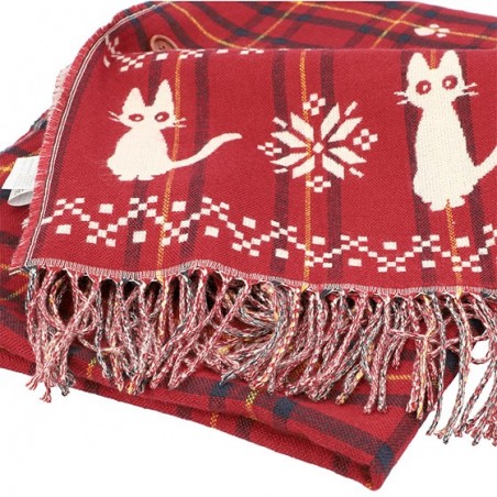 Textile - Étole avec accroche Jiji motifs à carreaux - Kiki la petite sorcière