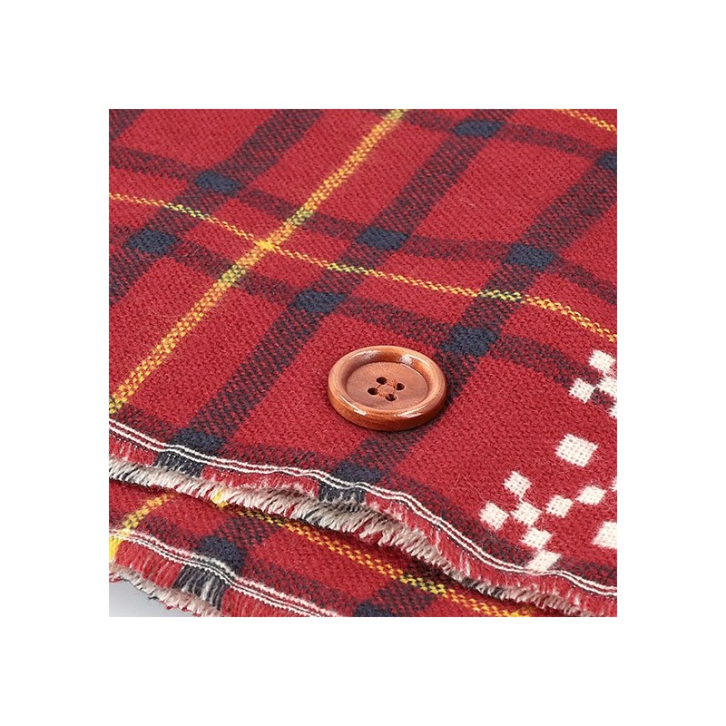 Textile - Étole avec accroche Jiji motifs à carreaux - Kiki la petite sorcière