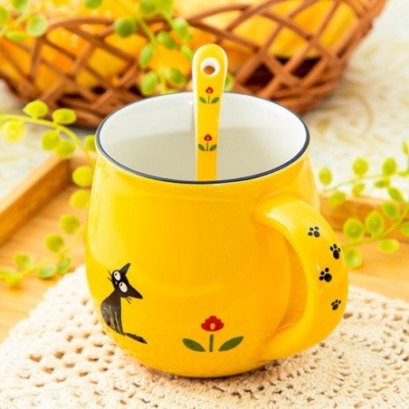 My Neighbor Totoro Ceramic Coffee Mug With Lid And Spoon