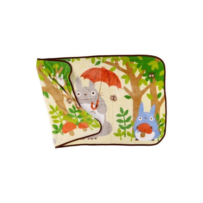 Linge de maison - Couverture Totoro Arrêt de bus 80x150 cm - Mon Voisin Totoro