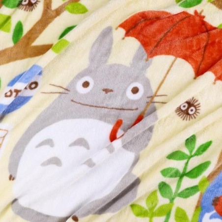Linge de maison - Couverture Totoro Arrêt de bus 80x150 cm - Mon Voisin Totoro