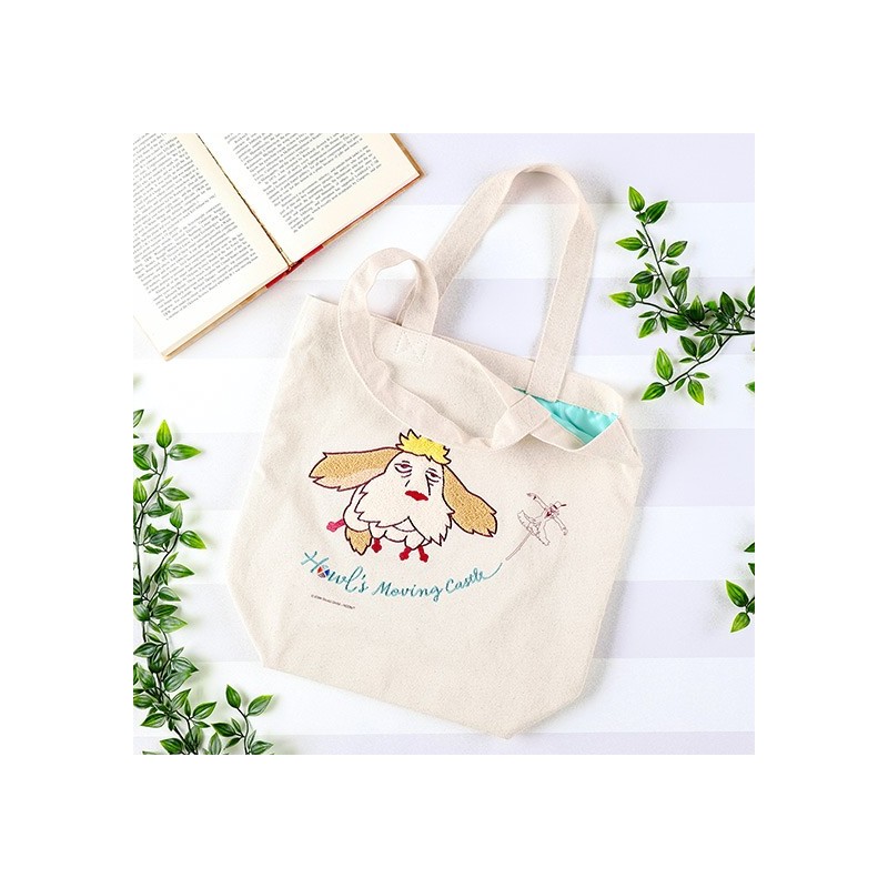 Bags - Embroidery Canvas Tote bag Flying Heen - Howl's Moving Castle