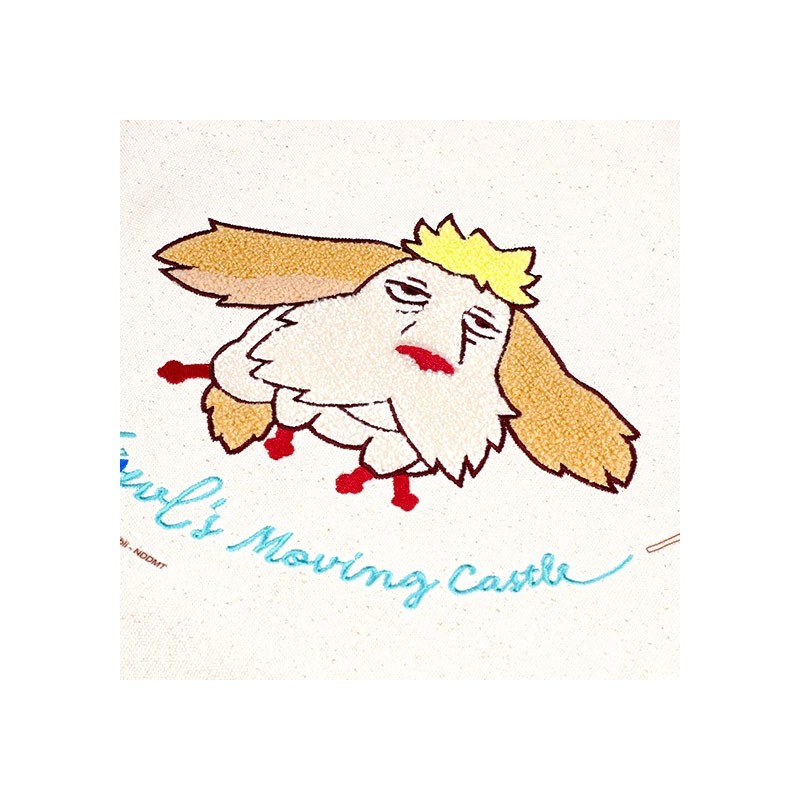 Bags - Embroidery Canvas Tote bag Flying Heen - Howl's Moving Castle