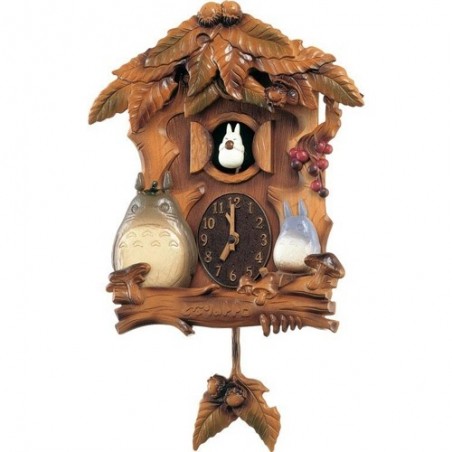 Décoration - Horloge Coucou Feuilles de bois - Mon Voisin Totoro