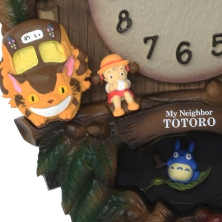 Décoration - Horloge à balancier Couronne de feuilles - Mon Voisin Totoro