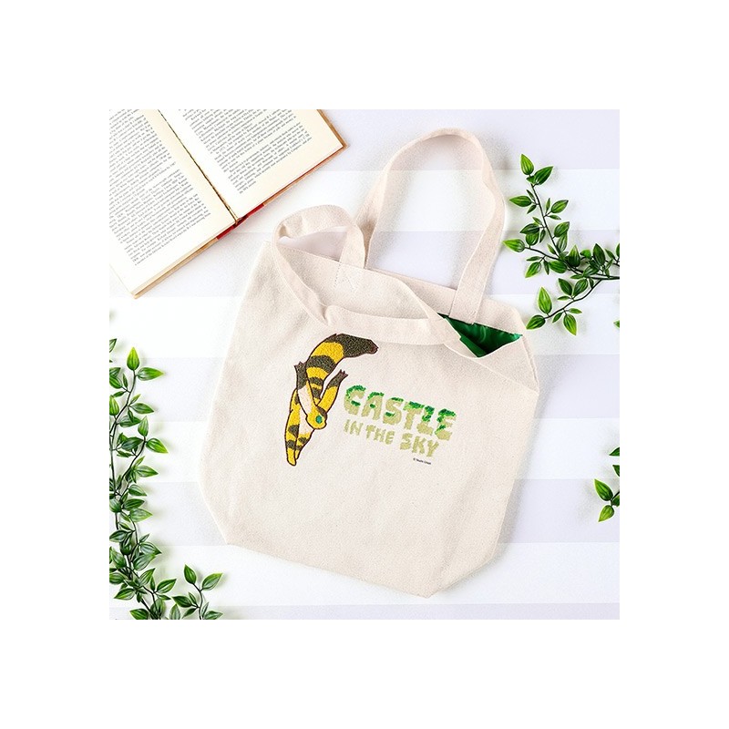 Embroidery Canvas Tote bag Silent World - Castle in the Sky