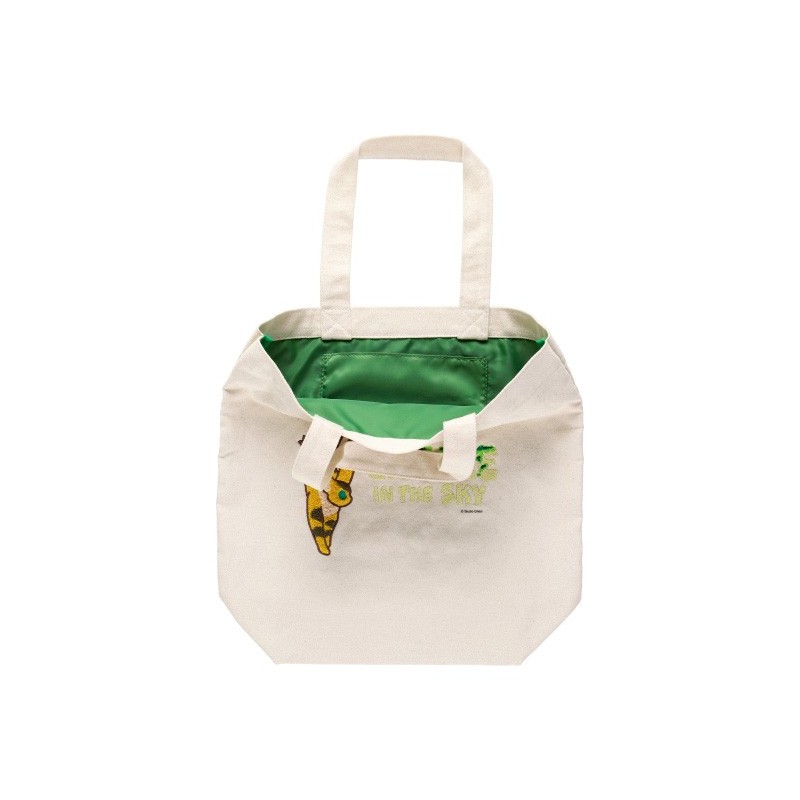 Bags - Embroidery Canvas Tote bag Silent World - Castle in the Sky