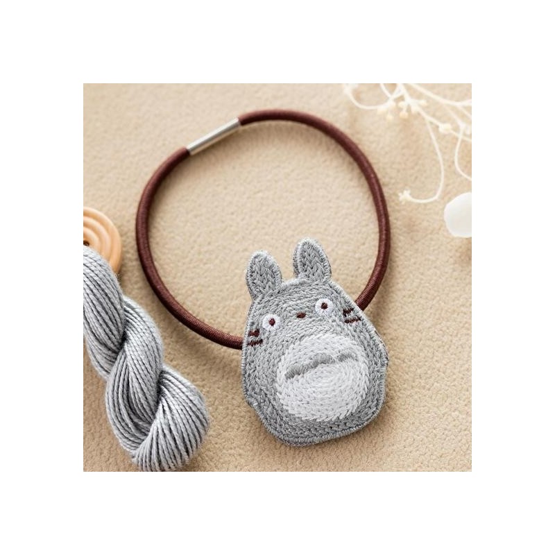 Accessoires - Élastique Broderie Totoro Gris - Mon Voisin Totoro