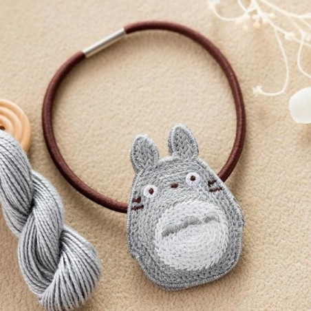 Accessoires - Élastique Broderie Totoro Gris - Mon Voisin Totoro