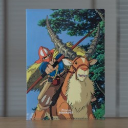Storage - A4 size Clear Folder Ashitaka and Yakul - Princess Mononoke