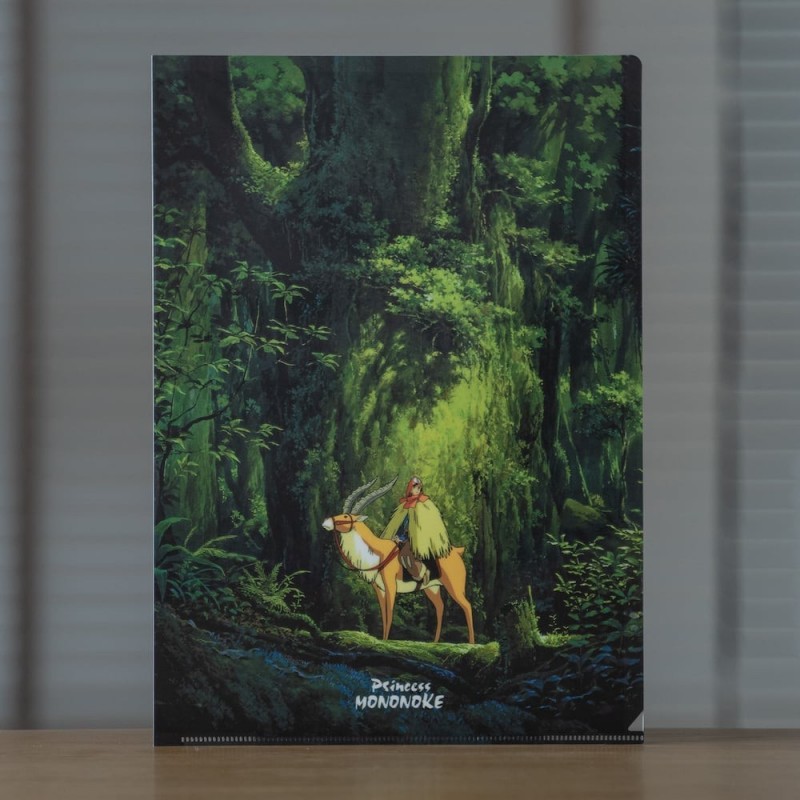 A4 size Clear Folder Ashitaka in the woods - Princesse Mononoké