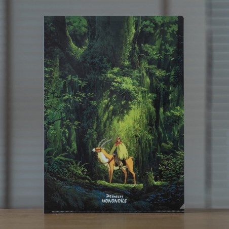 Storage - A4 size Clear Folder Ashitaka in the woods - Princesse Mononoké