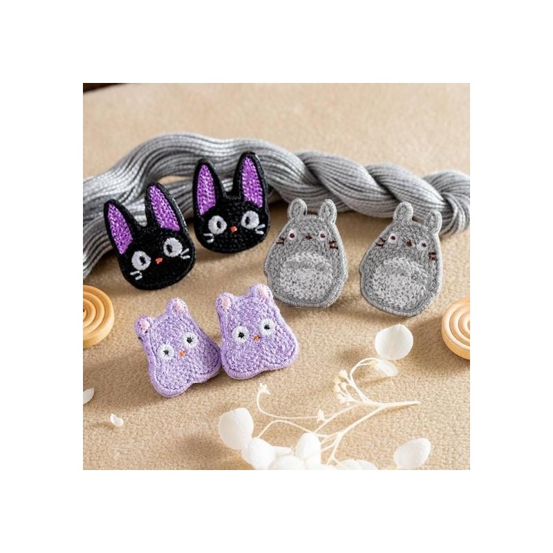 Bijoux - Bijou Boucle d’oreilles à Clips Broderie Jiji - Kiki la petite sorciè