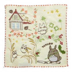 Ropa de hogar - Totoro en el jardín 25x25 cm - Mini Toalla Mi vecino Totoro