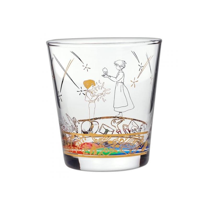 Cocina y vajilla - Aullido y Sophie vidrio grabado - El castillo ambulante