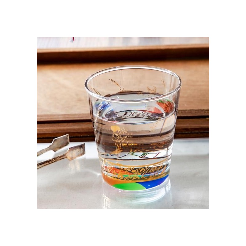 Cocina y vajilla - Aullido y Sophie vidrio grabado - El castillo ambulante