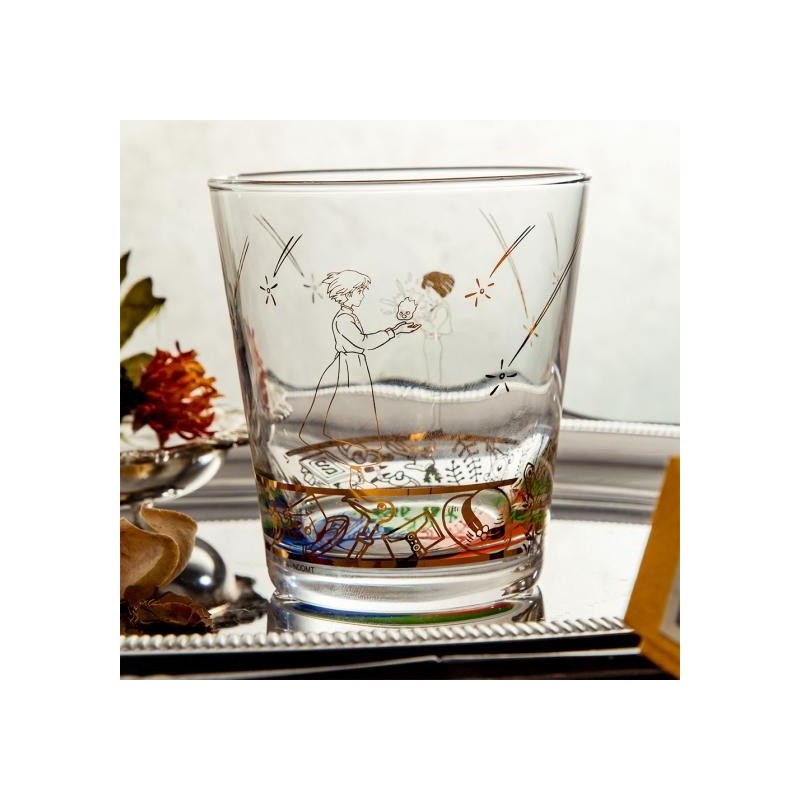 Cocina y vajilla - Aullido y Sophie vidrio grabado - El castillo ambulante