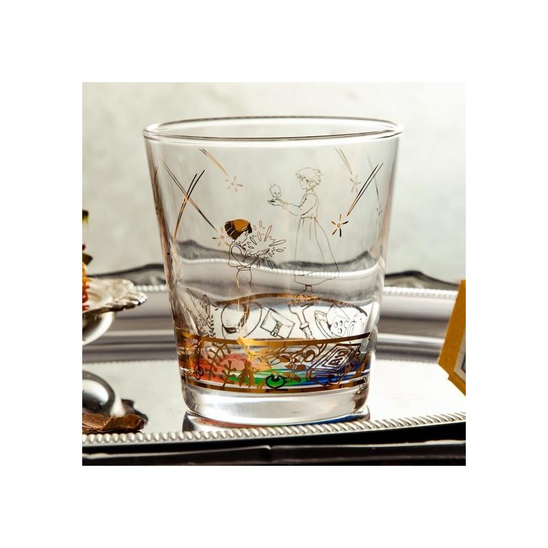 Cocina y vajilla - Aullido y Sophie vidrio grabado - El castillo ambulante