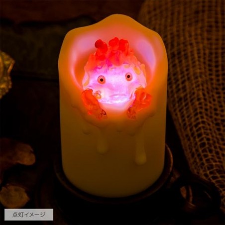 Statues - Illuminated Calcifer & candle Statue - Howl’s Moving Castle