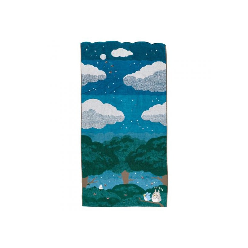 Household linen - Bath towel Under the moon 60 x 120 cm - My Neighbor Totoro