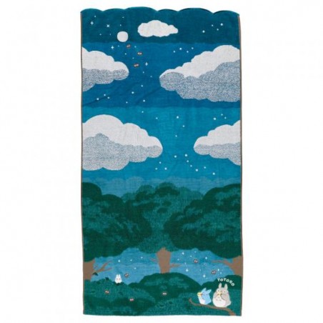 Household linen - Bath towel Under the moon 60 x 120 cm - My Neighbor Totoro