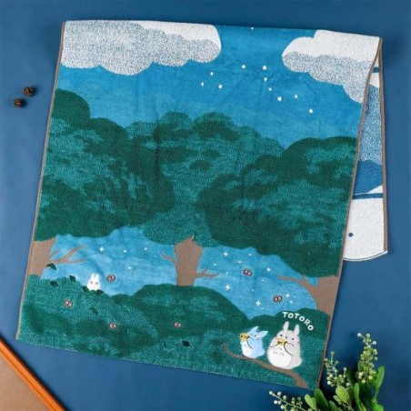 Household linen - Bath towel Under the moon 60 x 120 cm - My Neighbor Totoro