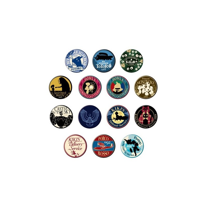 Chapas - Insignia misteriosa, colección Beige - Studio Ghibli