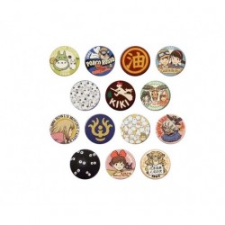 Chapas - Colección de 14 tarjetas identificativas azules - Studio Ghibli