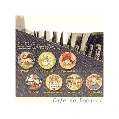 Badges - Boîte Collection de 14 Badges Bleu - Studio Ghibli
