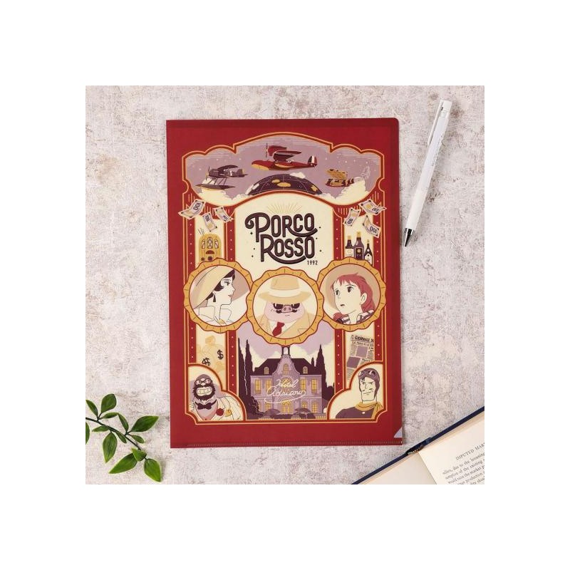 Storage - Art Déco Clear Folder A4 - Porco Rosso