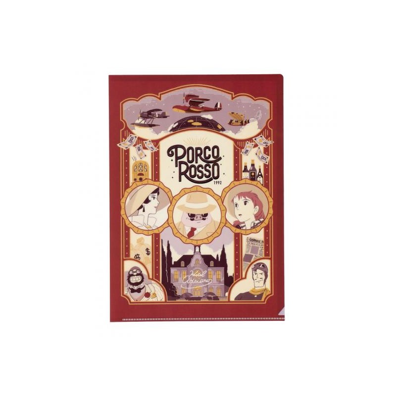 Storage - Art Déco Clear Folder A4 - Porco Rosso