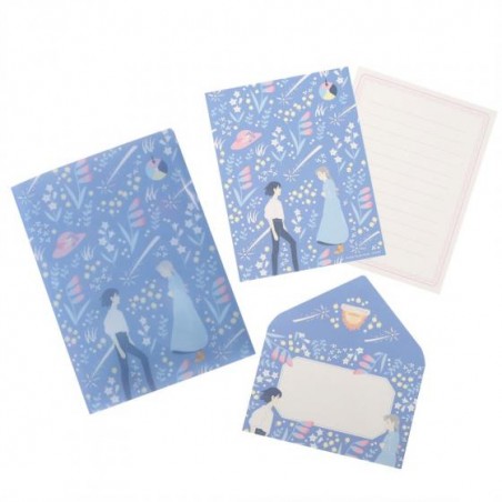 Postcards and Letter papers - Clear Folder & Letter Set Sophie and Haru - Howl's Moving Castle