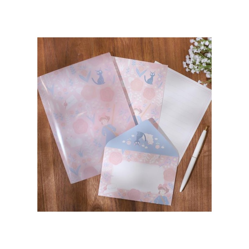 Postcards and Letter papers - Clear Folder & Letter Set Kiki’s garden - Kiki's Delivery Service