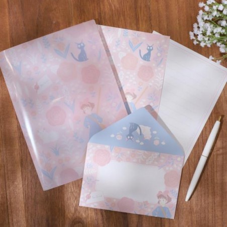 Postcards and Letter papers - Clear Folder & Letter Set Kiki’s garden - Kiki's Delivery Service