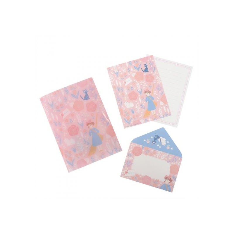 Postcards and Letter papers - Clear Folder & Letter Set Kiki’s garden - Kiki's Delivery Service