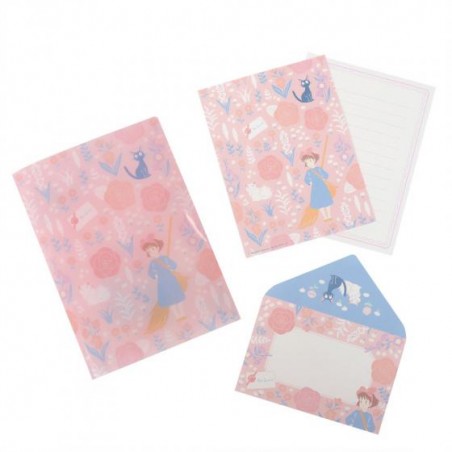 Postcards and Letter papers - Clear Folder & Letter Set Kiki’s garden - Kiki's Delivery Service