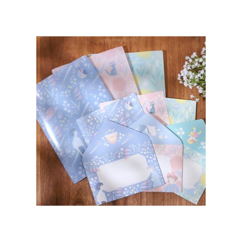 Postcards and Letter papers - Clear Folder & Letter Set Kiki’s garden - Kiki's Delivery Service
