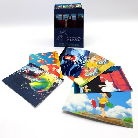 Postcards and Letter papers - 100 Collectible Postcards Box - Studio Ghibli