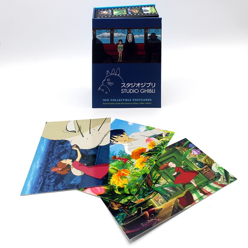 100　Ghibli　Collectible　Postcards　Box　Studio