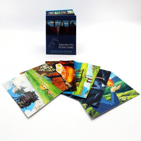 Postcards and Letter papers - 100 Collectible Postcards Box - Studio Ghibli