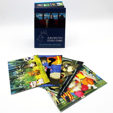 Postcards and Letter papers - 100 Collectible Postcards Box - Studio Ghibli