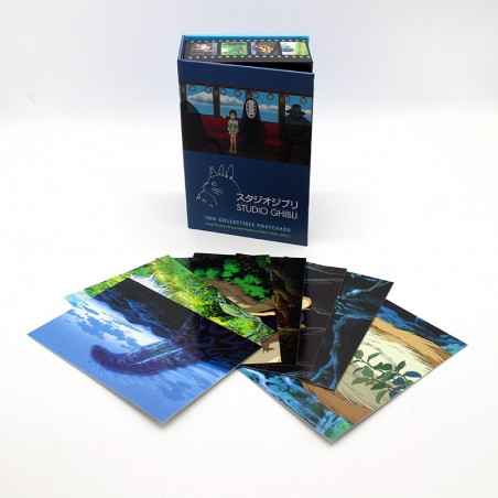 Cartes postales et Papier à lettres - Coffret 100 cartes postales de collection - Studio Ghibli