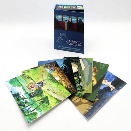 Cartes postales et Papier à lettres - Coffret 100 cartes postales de collection - Studio Ghibli