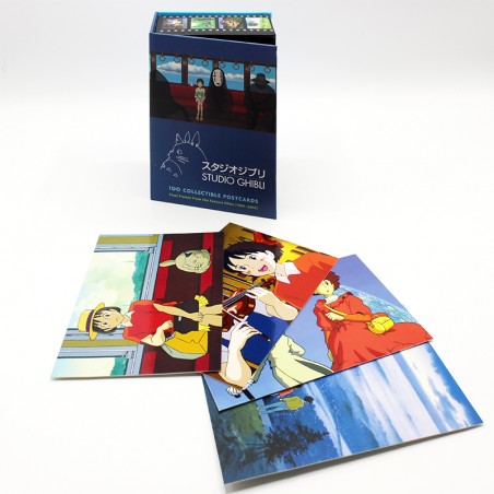 Cartes postales et Papier à lettres - Coffret 100 cartes postales de collection - Studio Ghibli